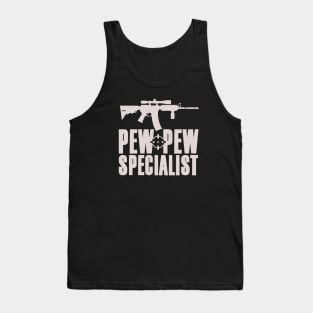 Pew Pew Specialist Airsoft/Paintball Tank Top